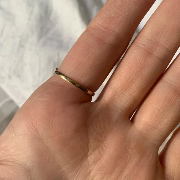 14k gold delicate star ring - size 8 - Picture 8 of 14